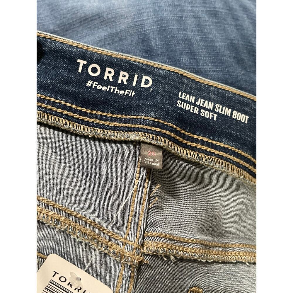 Torrid Lean Jean High-Rise Slim Boot Jean - NWT 2S - Picture 4 of 8